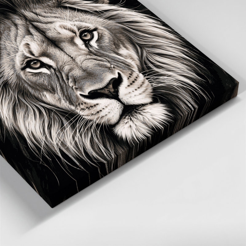 «Big Cats Katanga Lion», art mural sur toile, H 12 po x l 18 po