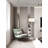 1-Light Chrome Swiveled Floor Lamp With A White Shade