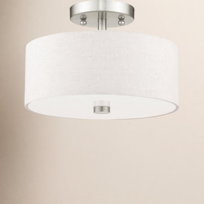 Flaire 13" 3-Light Semi Flush Mount