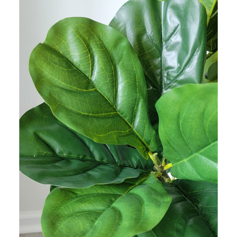 Figuier artificiel en pot, H 38 po x l 24 po x P 16 po