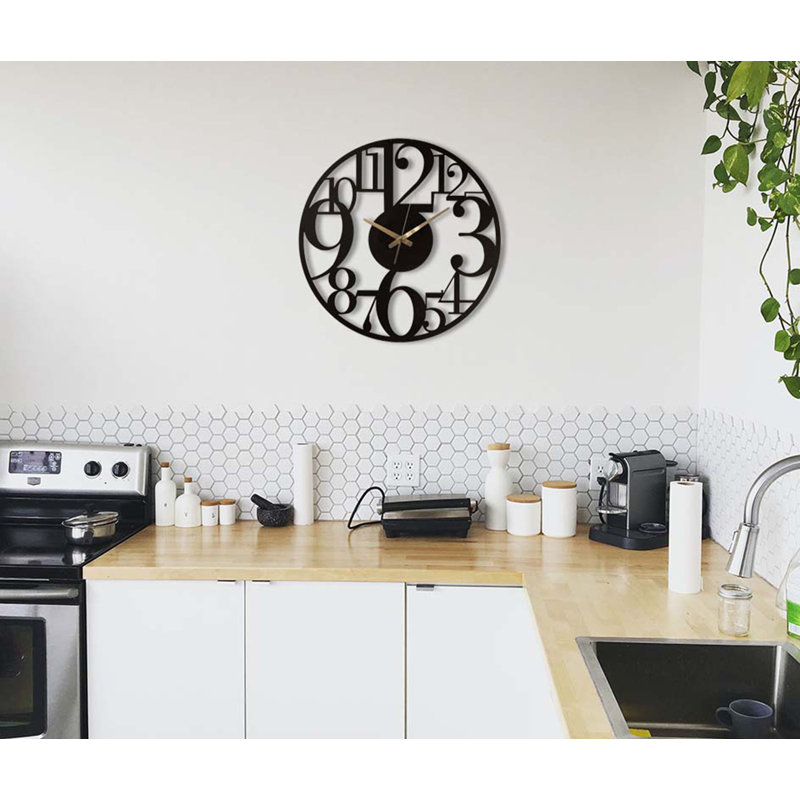 Otmar Metal Wall Clock, 70cm H x 70cm W x 1.50cm D