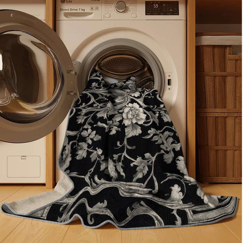 Obsidian Twist Rug, Square 8'