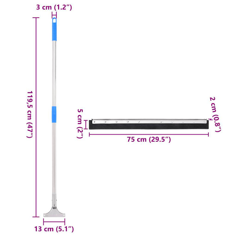 Mop, 119.5cm H x 75cm W x 5cm D