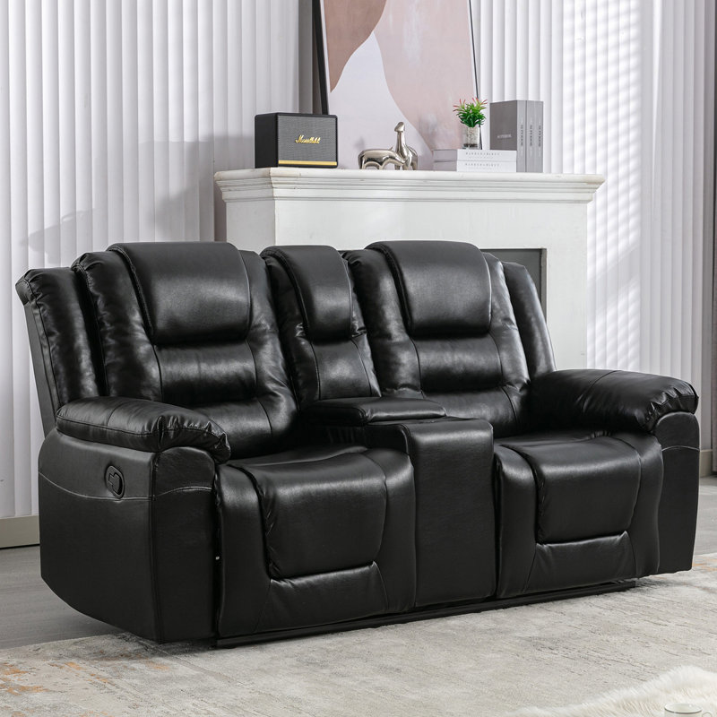 Fauteuil de cinéma inclinable 2 places, Noir