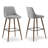 Archan Upholstered Counter Stool with Metal Frame