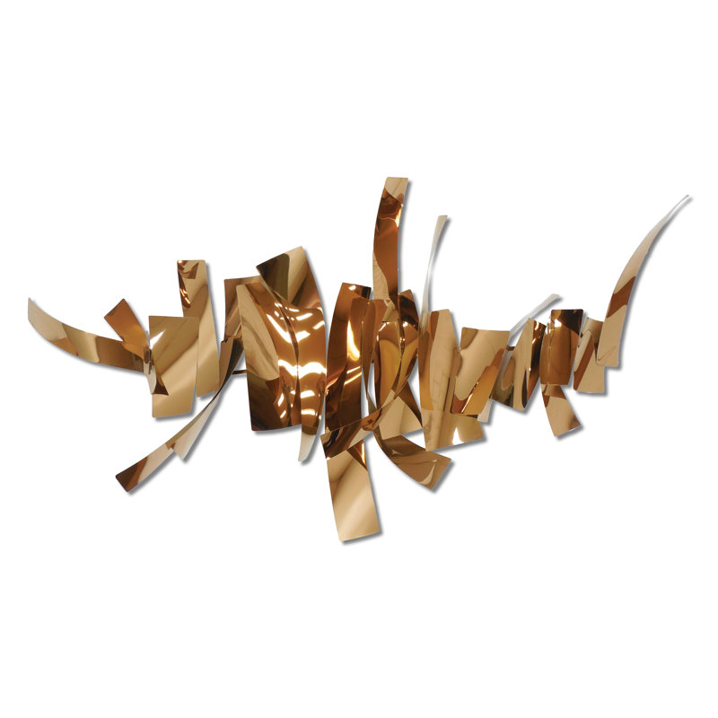 Ensemble de décoration murale en métal, H 45 po x l 82 po x P 13 po