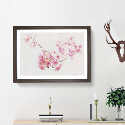 Pink Sakura Blossom Tree in Bloom - Framed Print