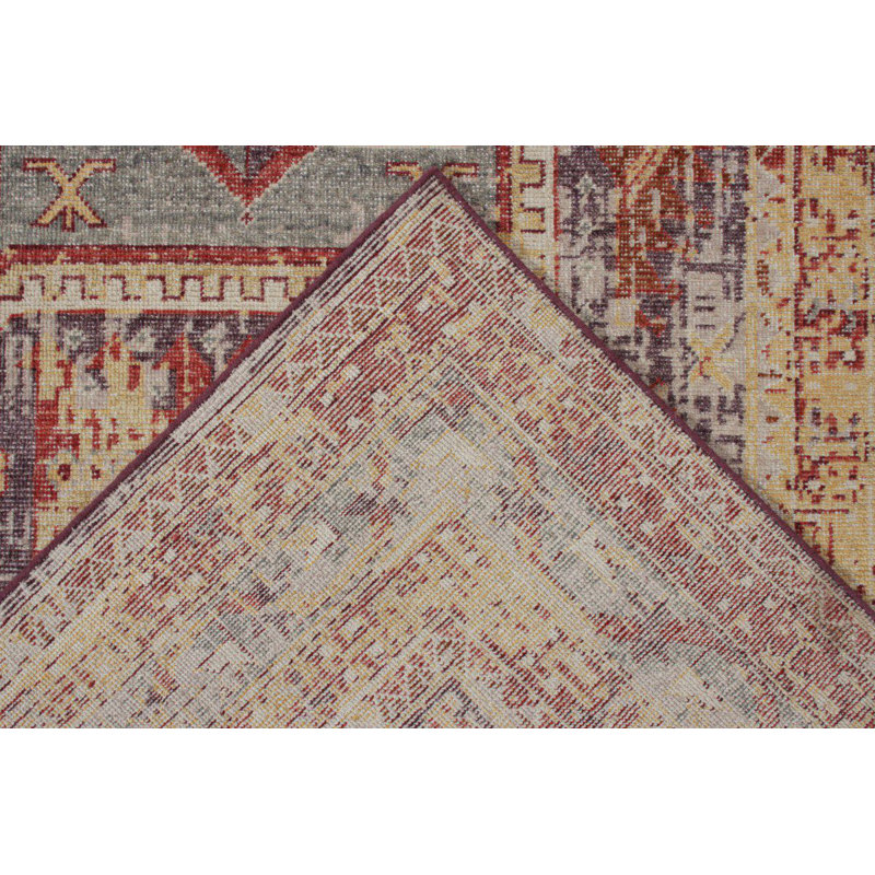 Homage Hand Knotted Wool Geometric Area Rug, Rectangle 9'3" x 11'10"
