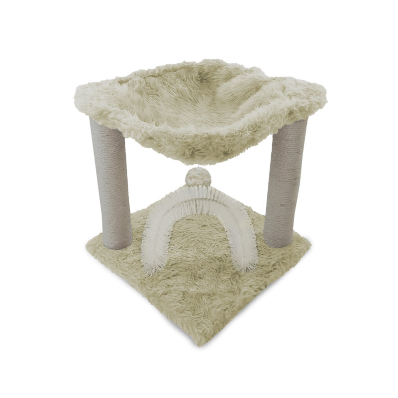 15.75" Tall Cat Hammock Scratcher, Beige