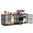 86.7" Double Dog Crate Furniture with 4 Doors,Dog Kennel TV Stand End Table with Removable Divider-2078404949