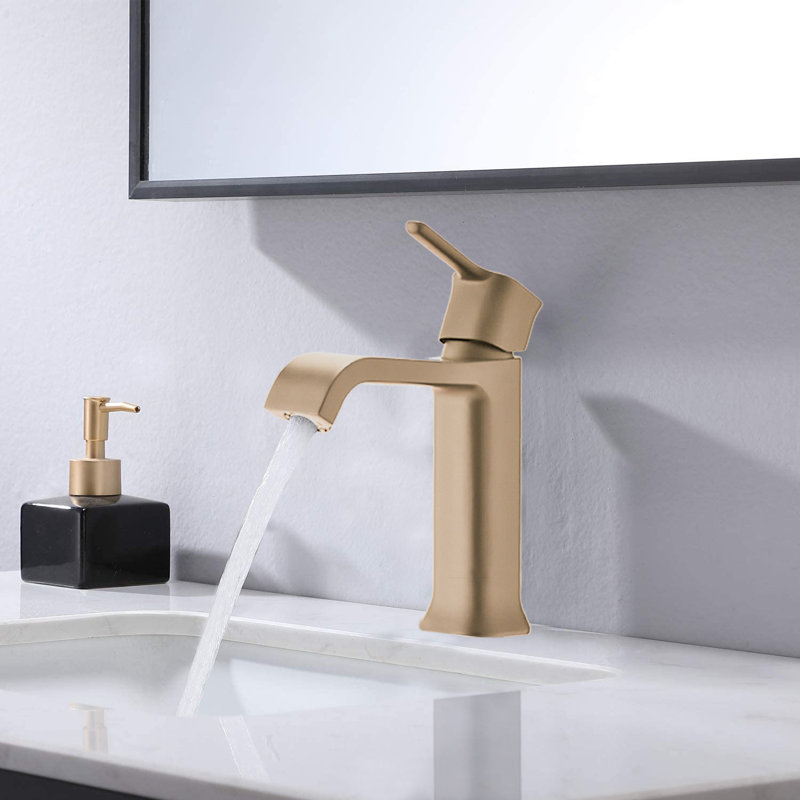 Robinet de salle de bains monotrou avec ensemble de drainage