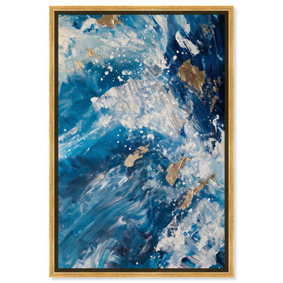 Starlit Gold Canvas Elegant Abstracts by Art Remedy