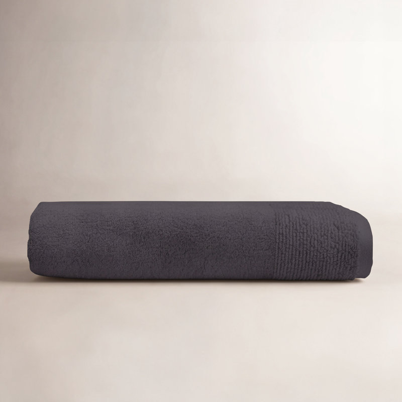 Maven Plush Bath Towel, Coal