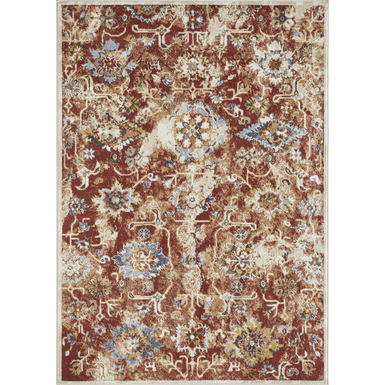 Raashi Washable Abstract Indoor Rug