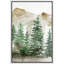 Paysage de forêt Woodland «Watercolor Pastel Green Mountain Pine Tree Forest Woodland» sur-99141829-99141830