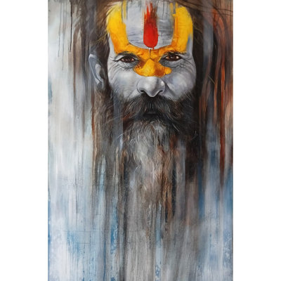 Sage Wise - Le Sadhu | Acrylique sur toile | Par Sidharth Royal