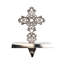 Porte-chaussette de Noël Filigree Cross - 5 po