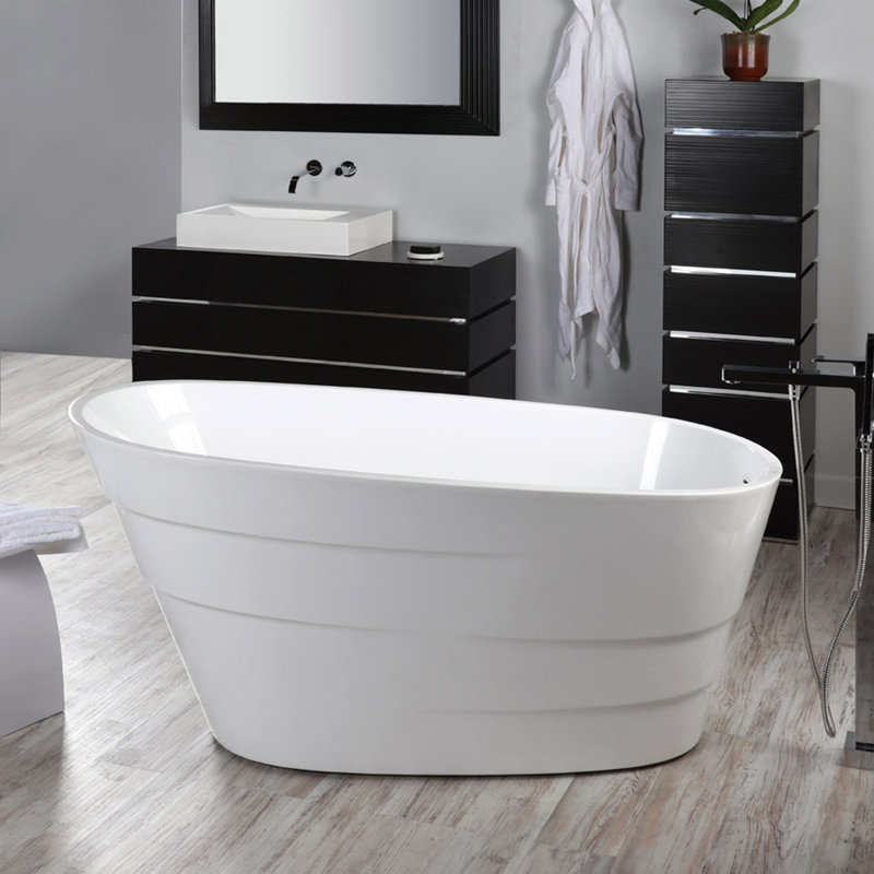 La Scala 58.25'' L Freestanding Soaking Bathtub