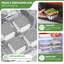 Contenants à sandwich en acier inoxydable avec couvercles en silicone étanches, boîtes à lunch réutilisables en métal 32 oz