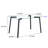 1 Piece Rectangular Dining Table Without Chair-863821731