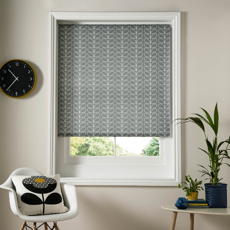 Linear Stem Roller Blind, 162 cm L x 90 cm W, Silver