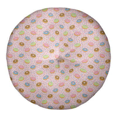 Coussin de sol rond Katelyn Elizabeth