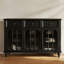 Buffet rétro en bois massif noir-45168017-45168021