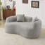 Causeuse incurvée à compression complète de 66,93 pouces, tissu en velours de peluche, canapé compact sans assemblage pour petits espaces et appartements, capacité de 350 lb-140968497