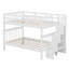 Lit superposé double en bois avec rangement-776046804