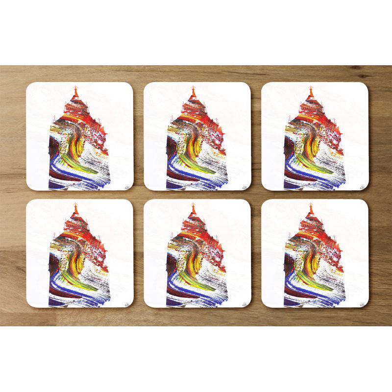 Square 6 Piece Coaster Set