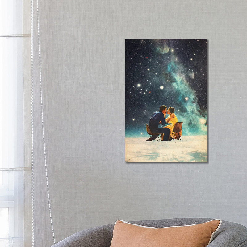I'll Take You To The Stars For A Second Date by Frank Moth - Print on Canvas, Wrapped Canvas