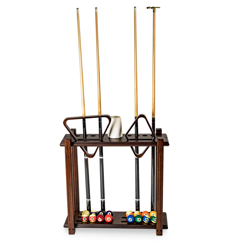Ferretti Freeport Park® Wood Pool Cue Rack, Espresso