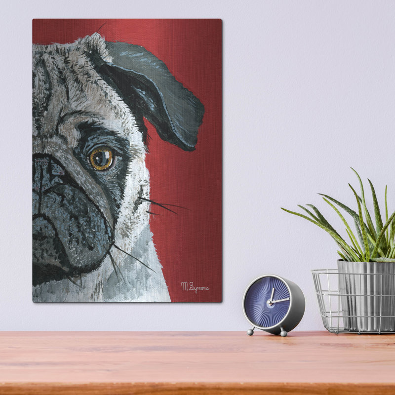 «Pug A Boo» par Melissa Symons, H 16 po x l 12 po
