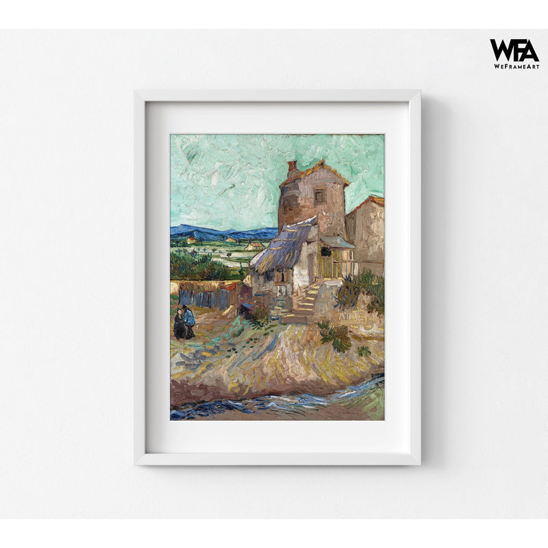 «The Old Mill» par Vincent Van Gogh, impression de peinture de moulin, impression d'art de style Van Gogh, impression d'art rustique, impression de paysage de Van Gogh, art de Van Gogh
