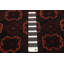 Tapis noir foncé et rouge Lynnisha 2 pi 10 po x 4 pi 7 po