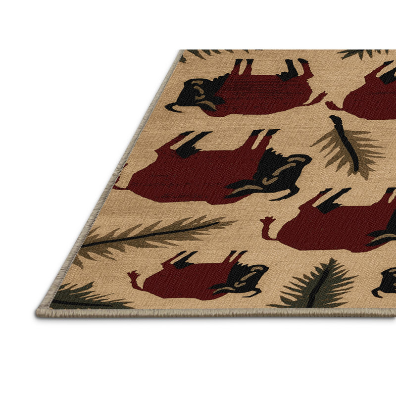  Tapis sauvage lavable Buffalo Forest, Rectangle 6 pi x 9 pi
