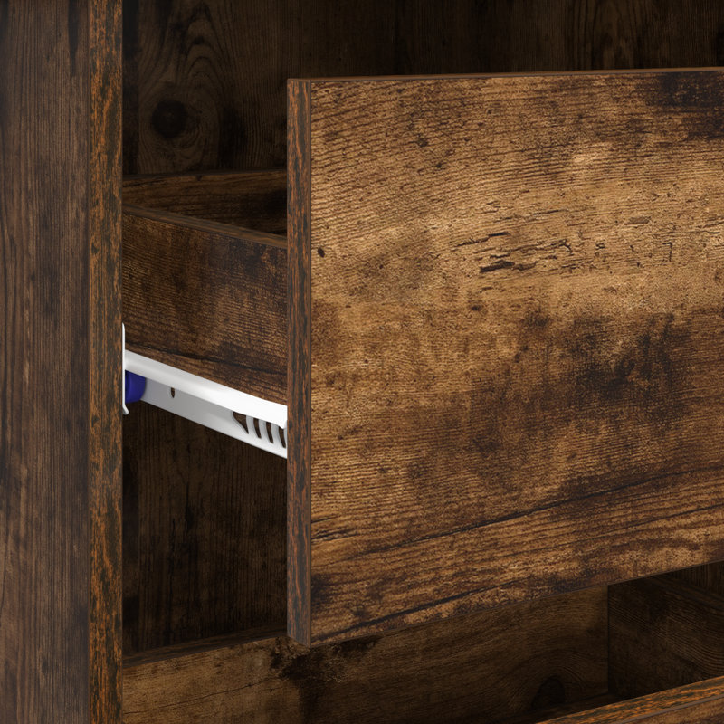 Writing Desk Engineered Wood Medium, Smoked Oak