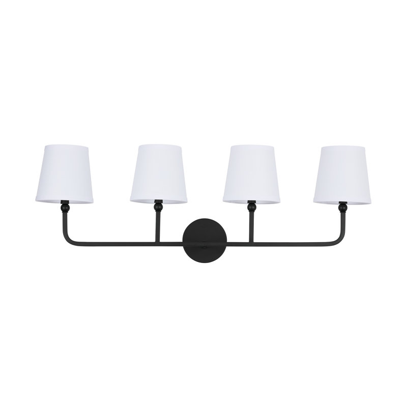Climsland Dimmable Vanity Light, Matte Black, 4