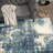 Kazu Vintage Abstract Machine Woven / Power Loomed Performance Blue Rug-417921992