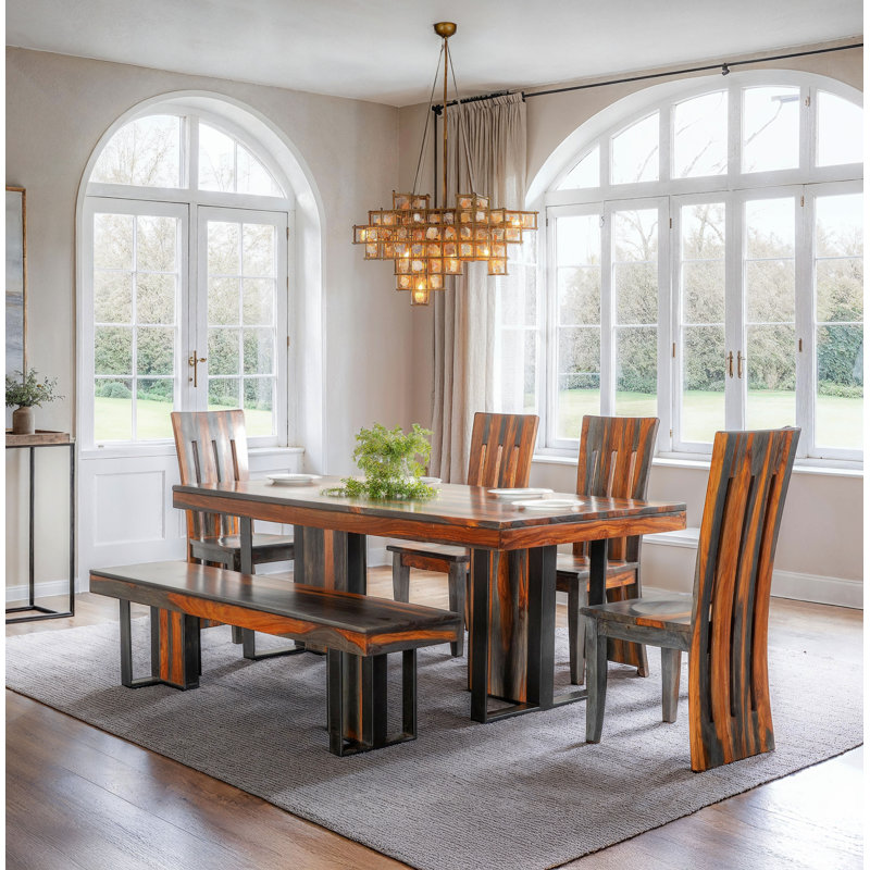 Baine 80" Dining Table In Capri Sheesham