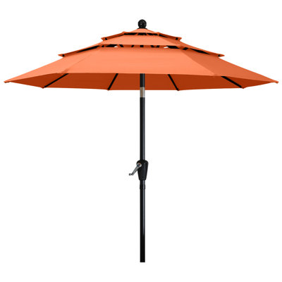 Parasols de patio à 3 niveaux Miqdad par Arlmont & Co.