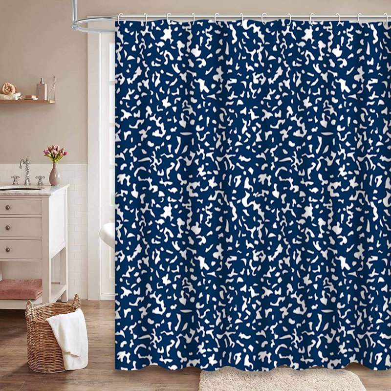 Rideau de douche sans couture à 12 crochets, L 72 po x l 78 po