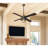 52'' Ceiling Fan with Light Kit