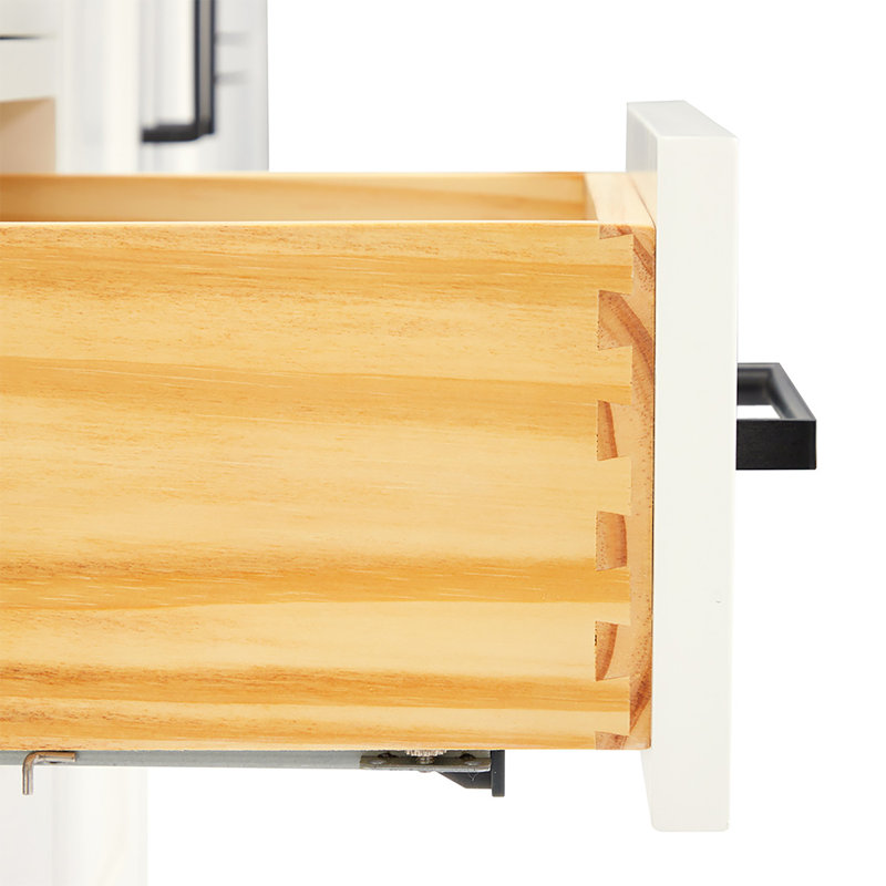 60" Double Bathroom Vanity Base Only, White