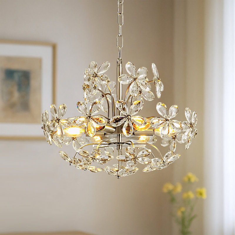 6 Light Crystal Chandelier