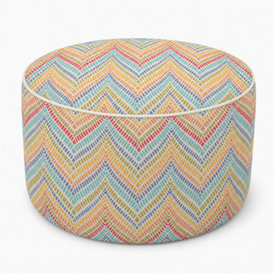2 Pack Outdoor Inflatable Ottoman 21"x21"x9"
