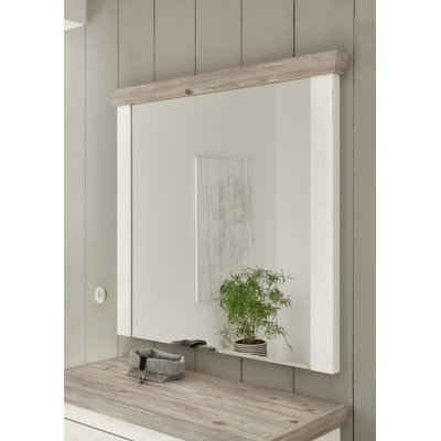 Saybrook Wood Flat Wall Mirror