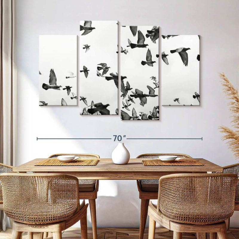 Brampt Pigeon Flock, 42'' H x 68'' W