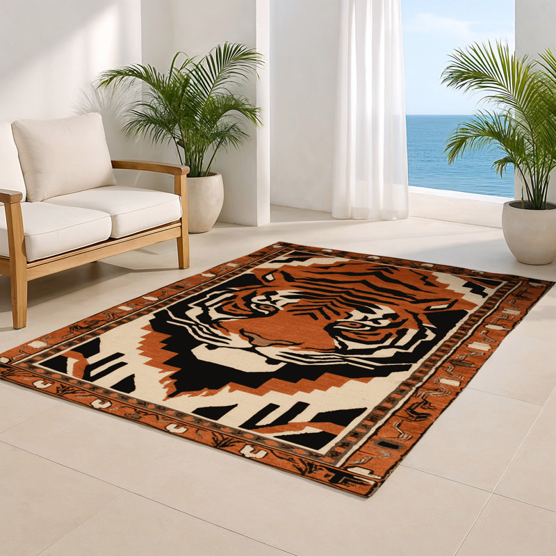 Tapis intérieur et extérieur ArtDeco, Rectangle 5 pi x 7 pi