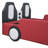 Twin Size Race Car-Shaped Platform Bed with Wheels-2146799486